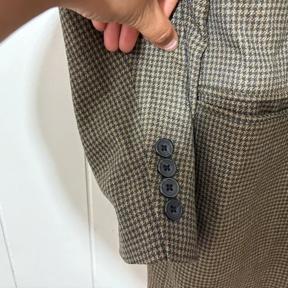 Oscar de la Renta Menswear BlazerWool Tweed Sport Coat JacketSize 42L